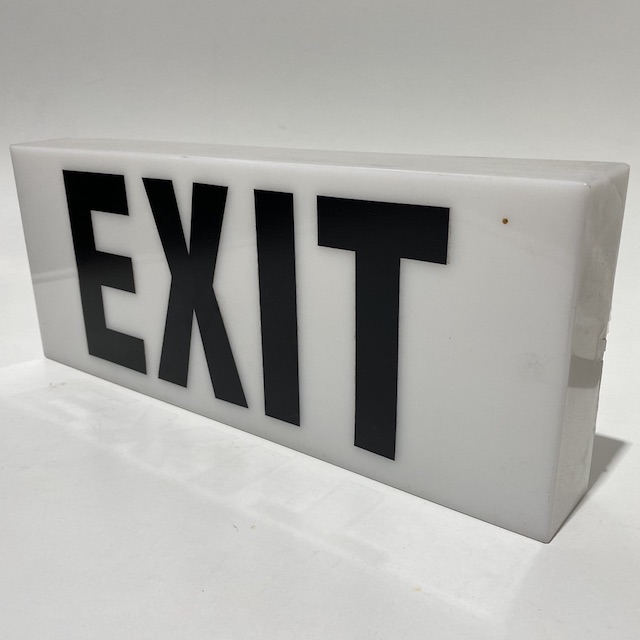 SIGN, 'EXIT' - Opaque Acrylic Cover